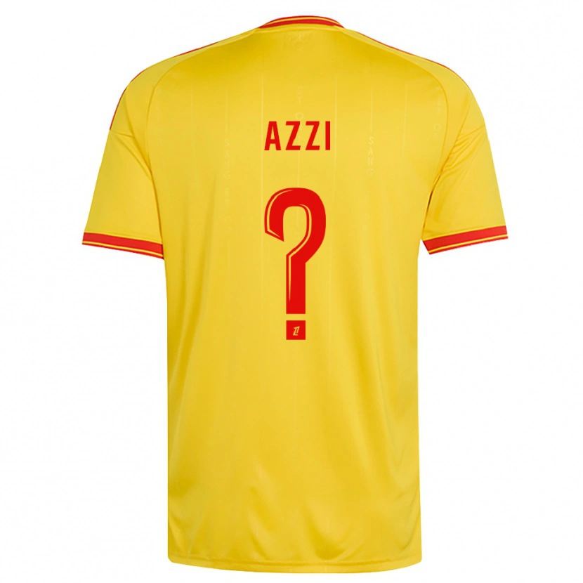 Danxen Homem Camisola Rayan Azzi #0 Dourado Laranja Vermelho Principal 2026/27 Camisa Brasil