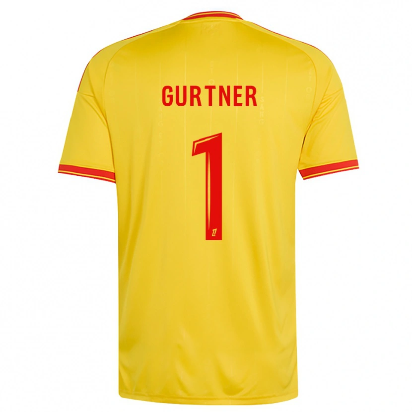 Danxen Homem Camisola Régis Gurtner #1 Dourado Laranja Vermelho Principal 2026/27 Camisa Brasil