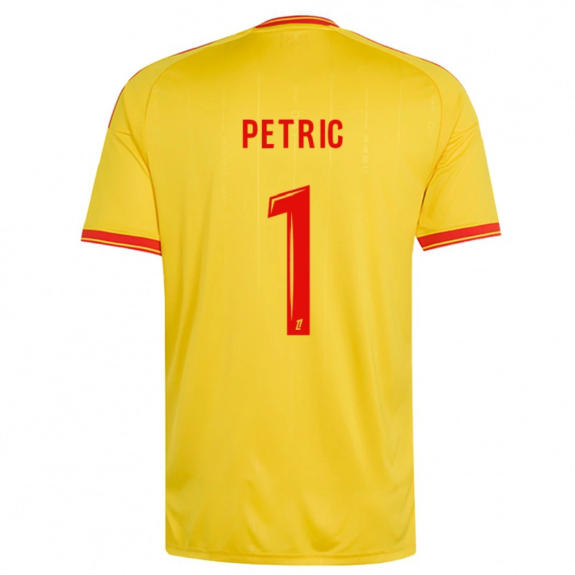 Danxen Homem Camisola Denis Petric #1 Dourado Laranja Vermelho Principal 2026/27 Camisa Brasil