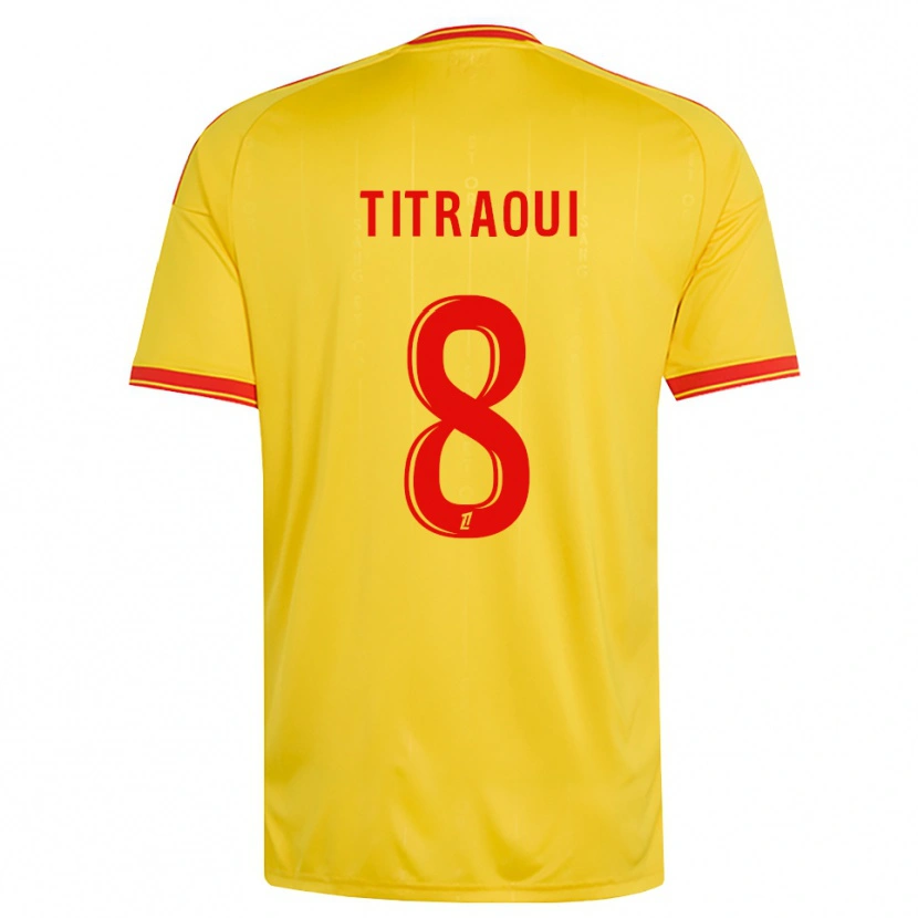 Danxen Homem Camisola Yacine Titraoui #8 Dourado Laranja Vermelho Principal 2026/27 Camisa Brasil