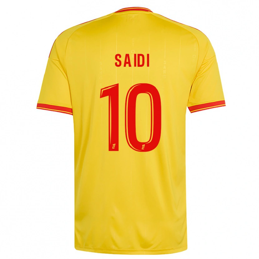 Danxen Homem Camisola Kahissa Saïdi #10 Dourado Laranja Vermelho Principal 2026/27 Camisa Brasil