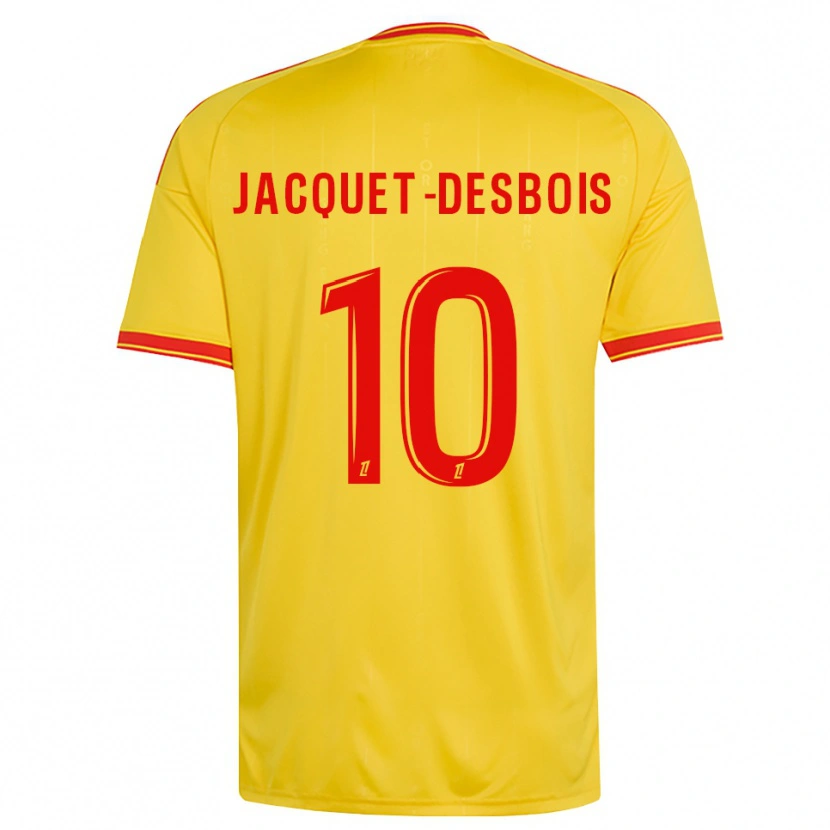 Danxen Homem Camisola Tairik Jacquet-Desbois #10 Dourado Laranja Vermelho Principal 2026/27 Camisa Brasil