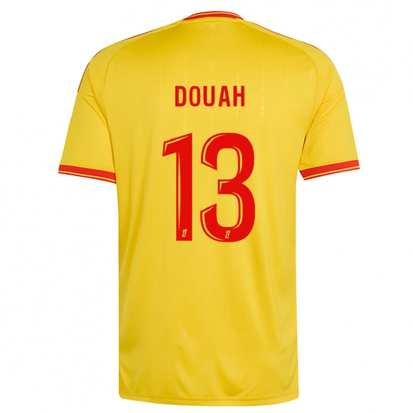 Danxen Homem Camisola Chemssedine Douah #13 Dourado Laranja Vermelho Principal 2026/27 Camisa Brasil