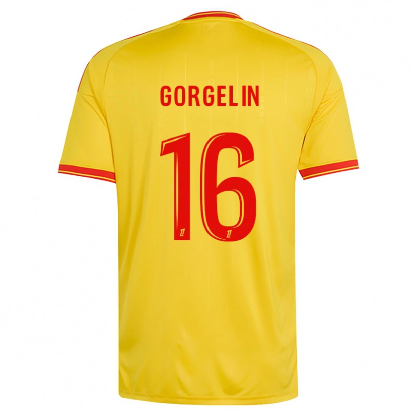 Danxen Homem Camisola Mathieu Gorgelin #16 Dourado Laranja Vermelho Principal 2026/27 Camisa Brasil