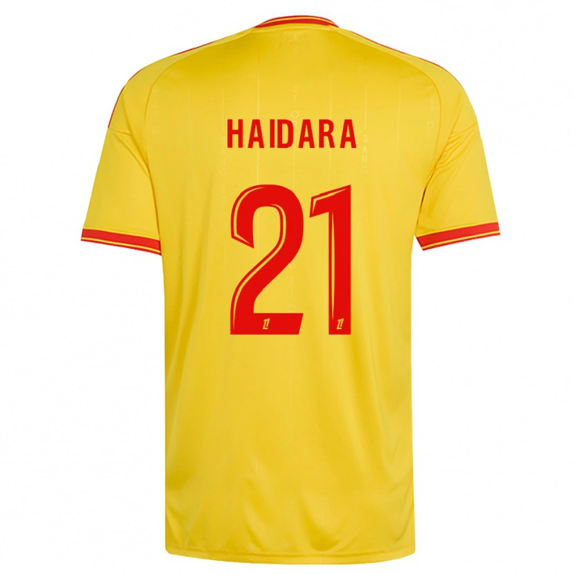 Danxen Homem Camisola Amadou Haidara #21 Dourado Laranja Vermelho Principal 2026/27 Camisa Brasil