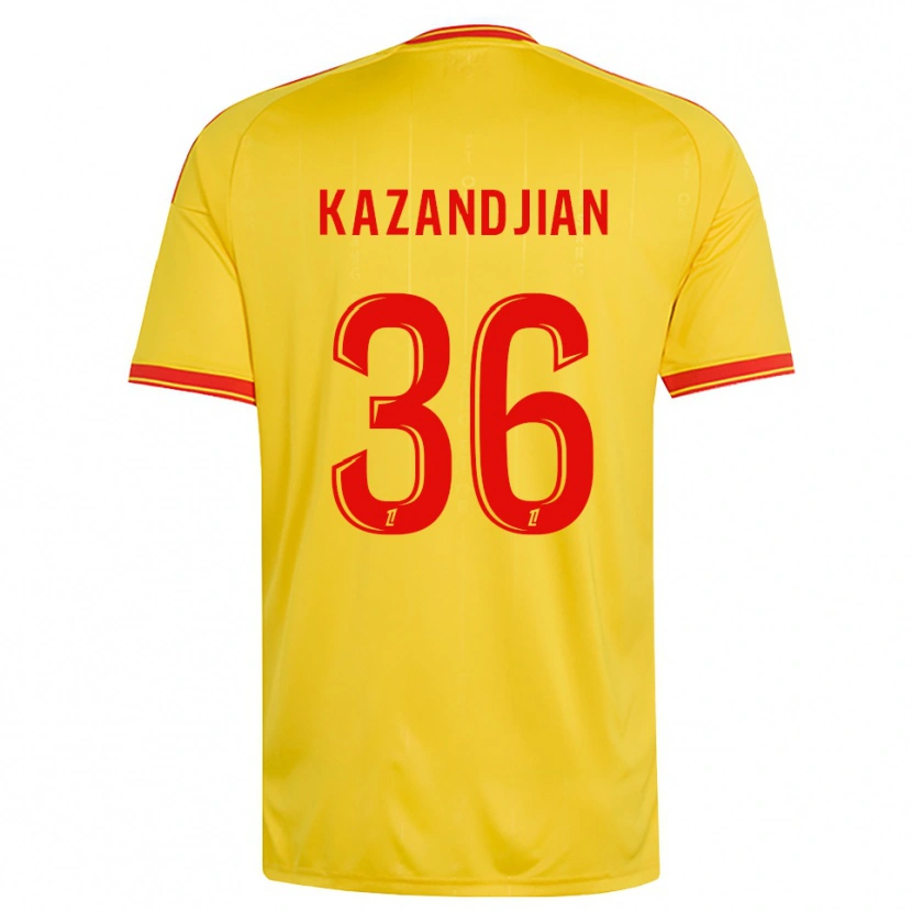 Danxen Homem Camisola Lara Kazandjian #36 Dourado Laranja Vermelho Principal 2026/27 Camisa Brasil