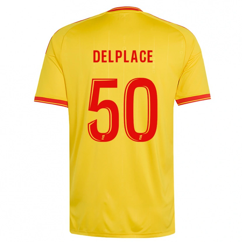 Danxen Homem Camisola Adam Delplace #50 Dourado Laranja Vermelho Principal 2026/27 Camisa Brasil