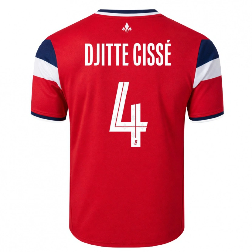 Danxen Homem Camisola Babacar Djitte Cissé #4 Vermelho Branco Azul Real Principal 2026/27 Camisa Brasil