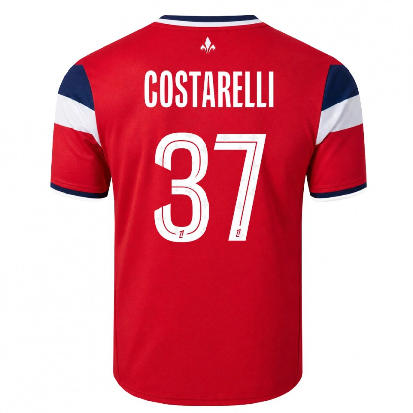 Danxen Homem Camisola Morgan Costarelli #37 Vermelho Branco Azul Real Principal 2026/27 Camisa Brasil