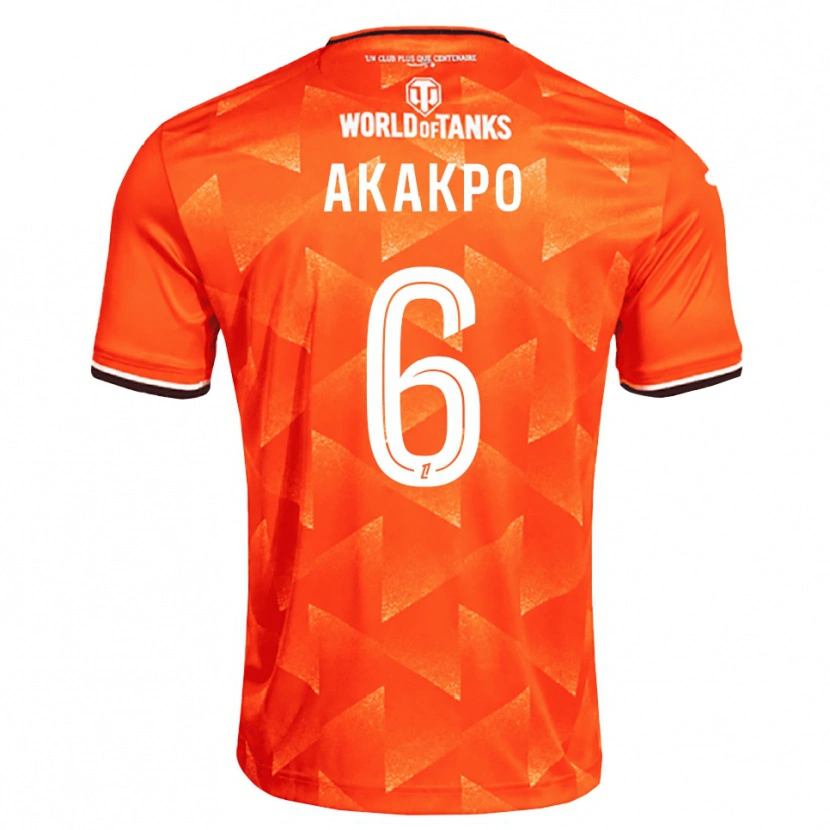 Danxen Homem Camisola Izak Akakpo #6 Laranja Branco Preto Principal 2026/27 Camisa Brasil