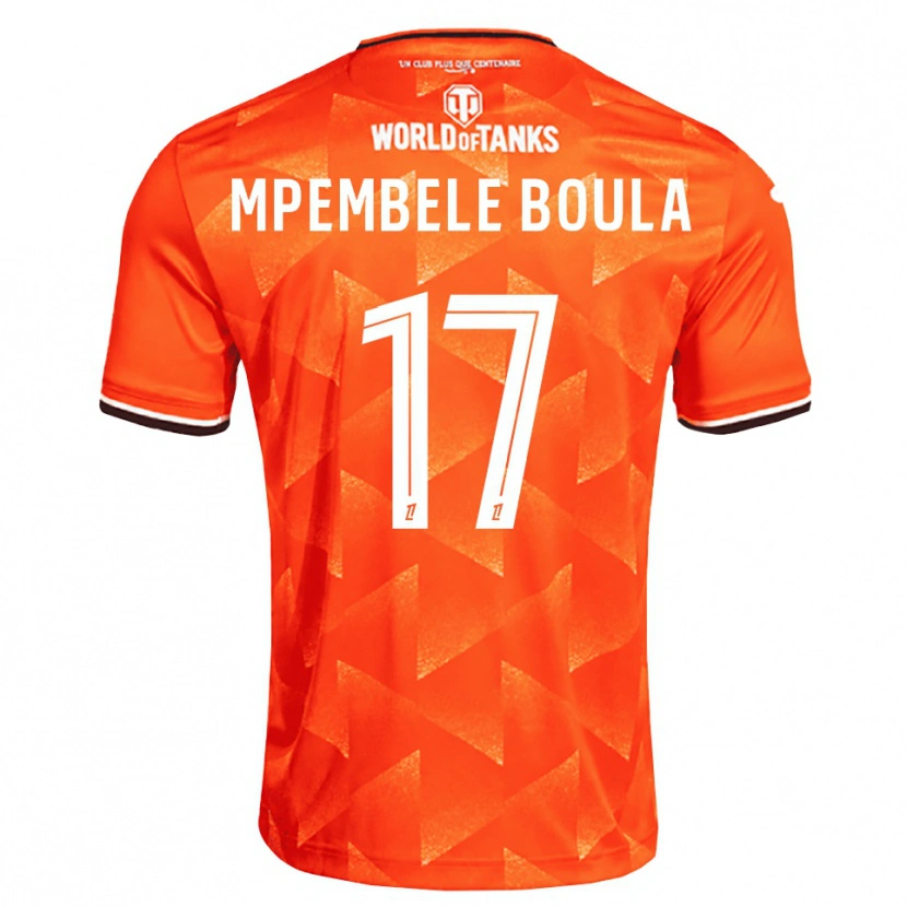 Danxen Homem Camisola Exaucé Mpembele Boula #17 Laranja Branco Preto Principal 2026/27 Camisa Brasil
