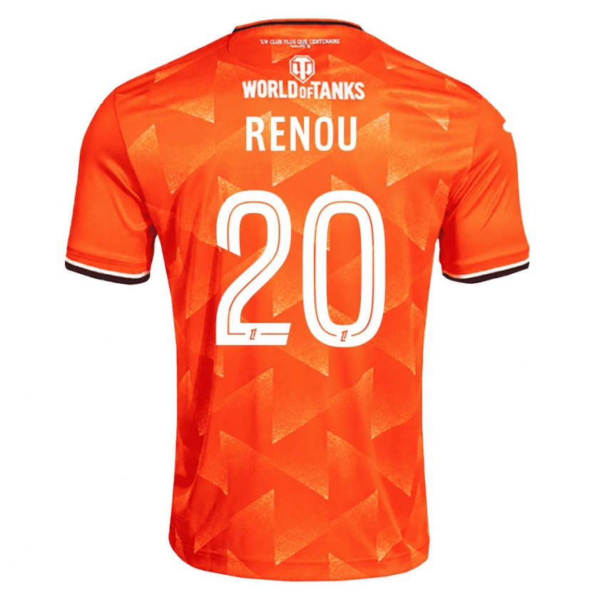 Danxen Homem Camisola Camille Renou #20 Laranja Branco Preto Principal 2026/27 Camisa Brasil
