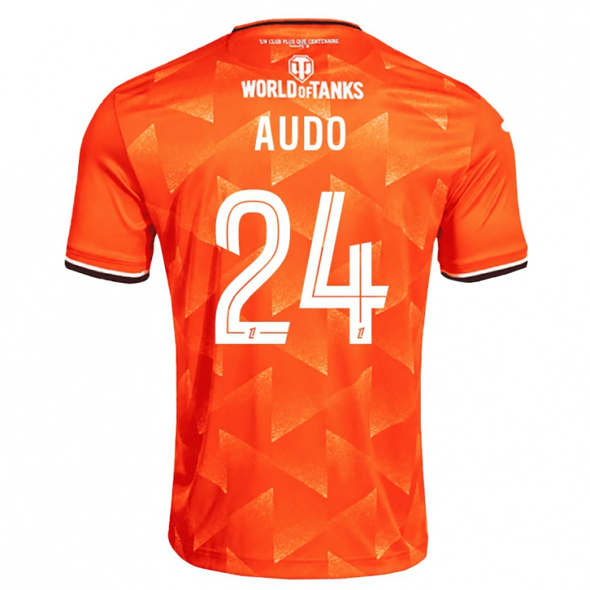 Danxen Homem Camisola Noémie Audo #24 Laranja Branco Preto Principal 2026/27 Camisa Brasil