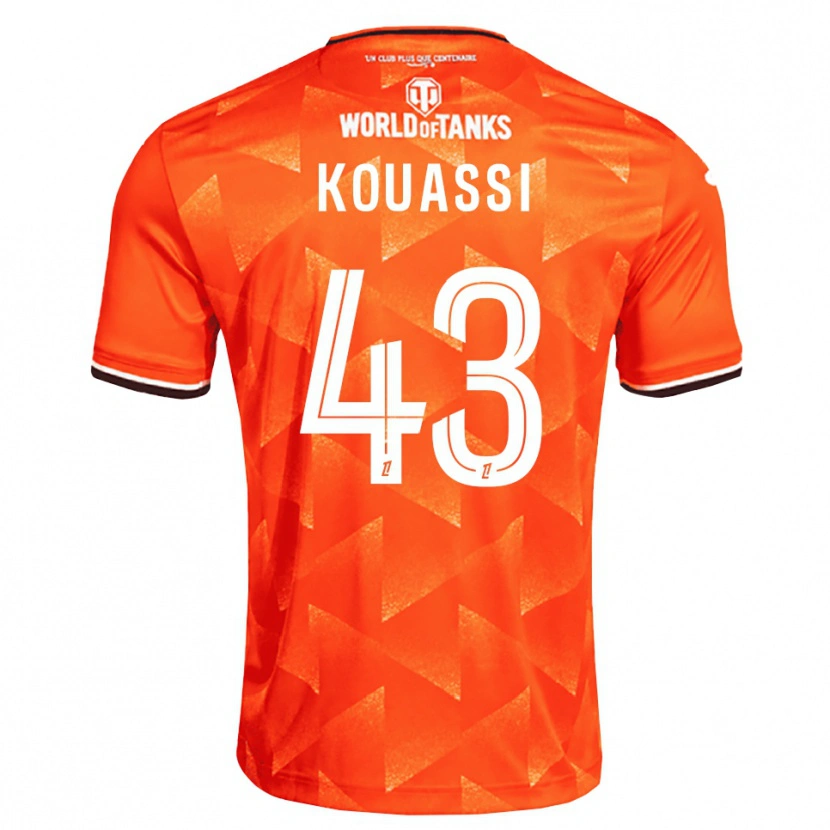 Danxen Homem Camisola Arsène Kouassi #43 Laranja Branco Preto Principal 2026/27 Camisa Brasil
