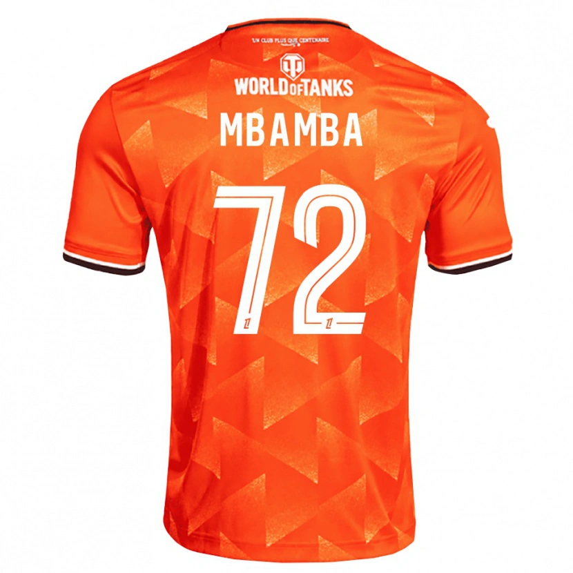 Danxen Homem Camisola Noah Mbamba #72 Laranja Branco Preto Principal 2026/27 Camisa Brasil