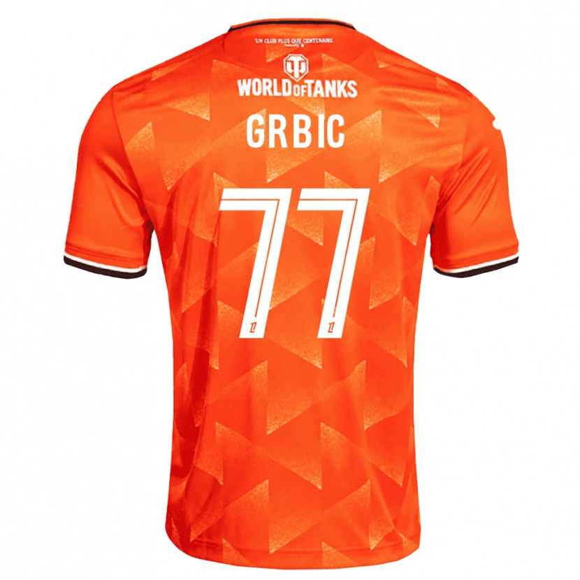 Danxen Homem Camisola Adrian Grbic #77 Laranja Branco Preto Principal 2026/27 Camisa Brasil