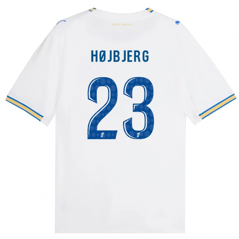 Danxen Homem Camisola Pierre-Emile Højbjerg #23 Azul Dodger Branco Principal 2026/27 Camisa Brasil
