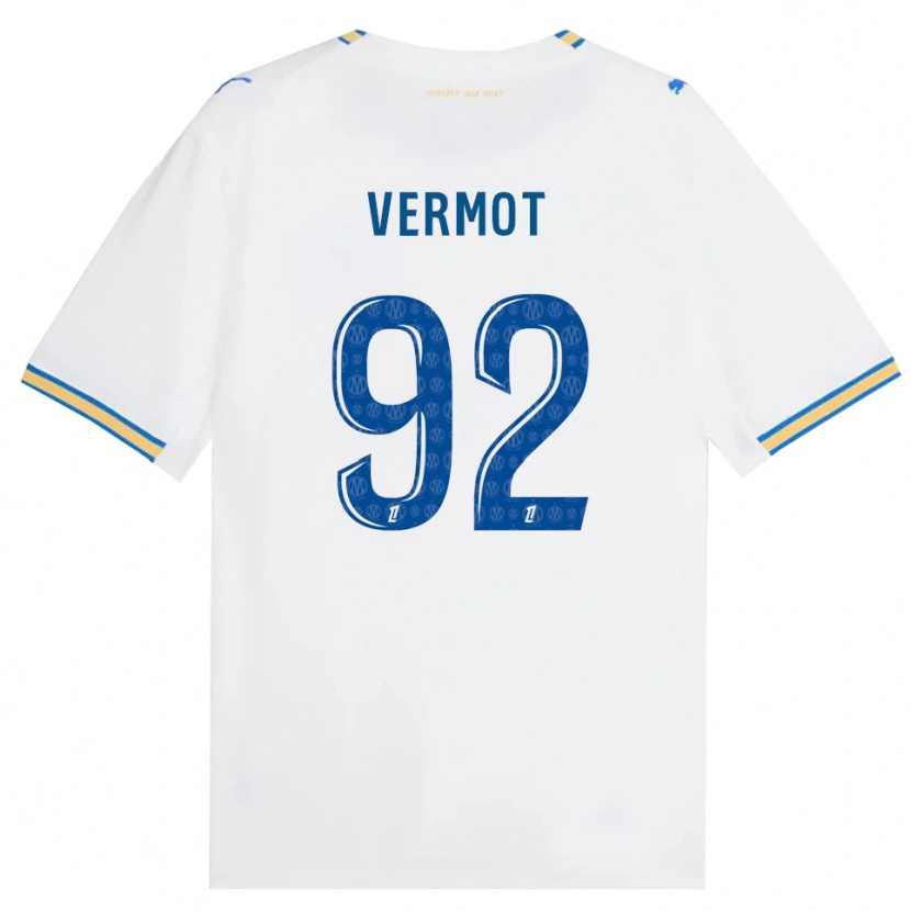 Danxen Homem Camisola Théo Vermot #92 Azul Dodger Branco Principal 2026/27 Camisa Brasil