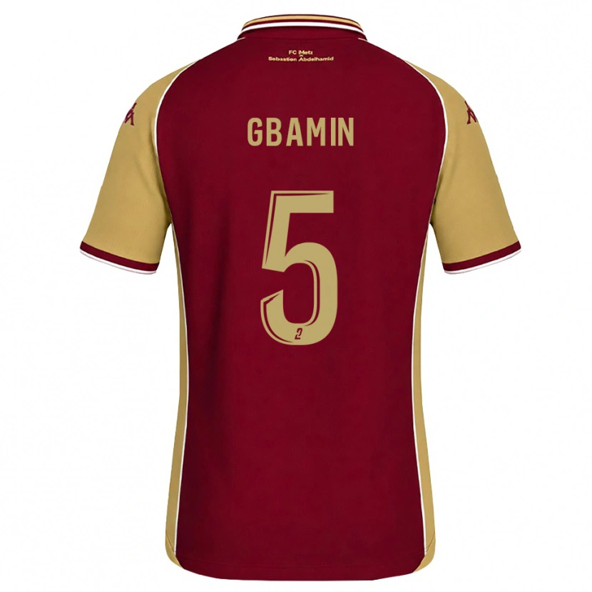 Danxen Homem Camisola Jean-Philippe Gbamin #5 Dourado Vermelho Escuro Principal 2026/27 Camisa Brasil