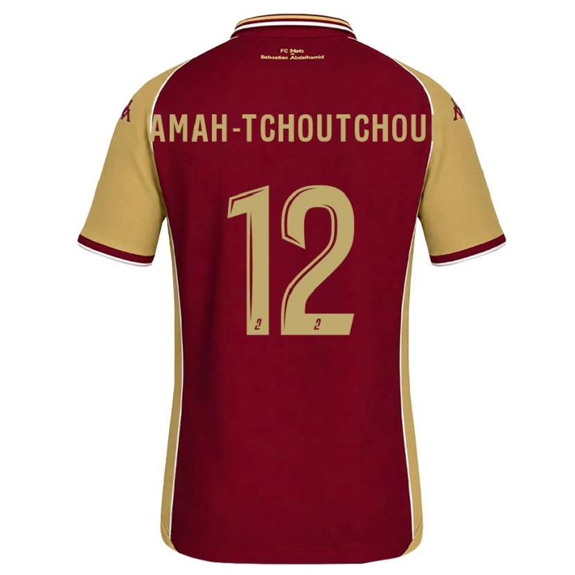 Danxen Homem Camisola Marco Amah-Tchoutchoui #12 Dourado Vermelho Escuro Principal 2026/27 Camisa Brasil
