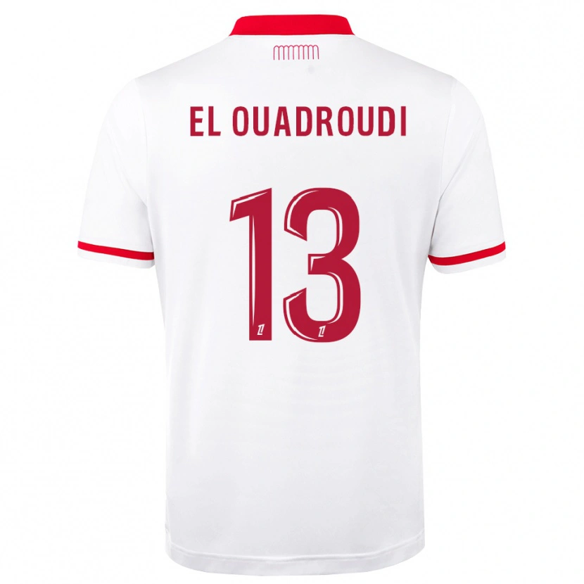Danxen Homem Camisola Imrane El Ouaroudi #13 Vermelho Branco Principal 2026/27 Camisa Brasil