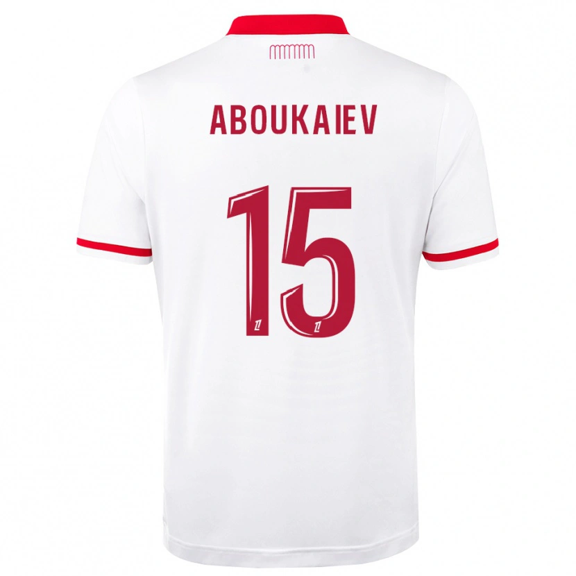 Danxen Homem Camisola Bekkhan Aboukaiev #15 Vermelho Branco Principal 2026/27 Camisa Brasil