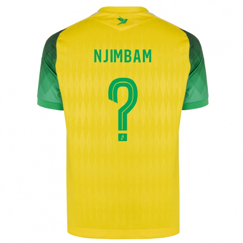Danxen Homem Camisola Junior Njimbam #0 Amarelo Verde Vermelho Principal 2026/27 Camisa Brasil