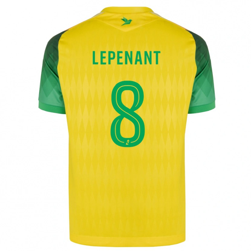 Danxen Homem Camisola Johann Lepenant #8 Amarelo Verde Vermelho Principal 2026/27 Camisa Brasil