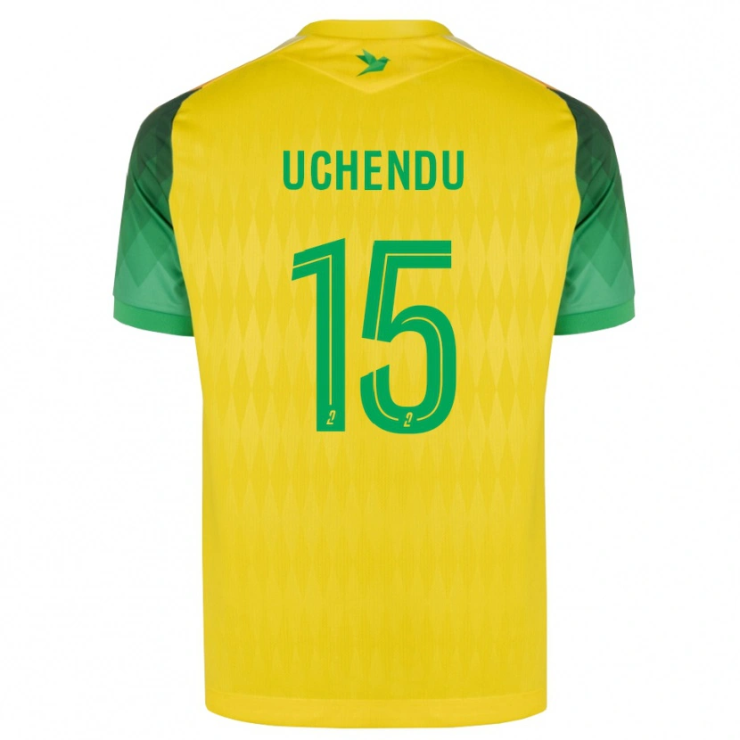 Danxen Homem Camisola Chinaza Uchendu #15 Amarelo Verde Vermelho Principal 2026/27 Camisa Brasil
