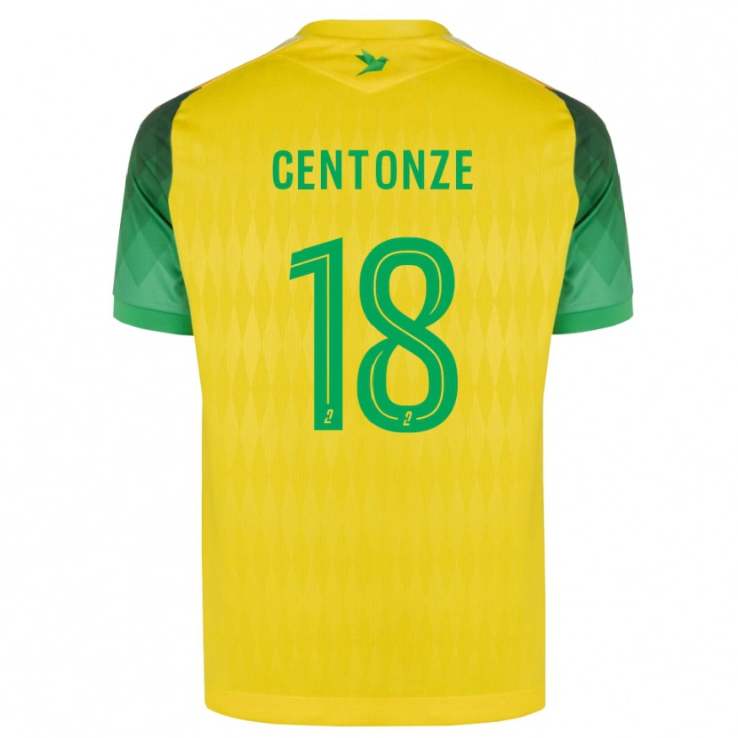 Danxen Homem Camisola Fabien Centonze #18 Amarelo Verde Vermelho Principal 2026/27 Camisa Brasil