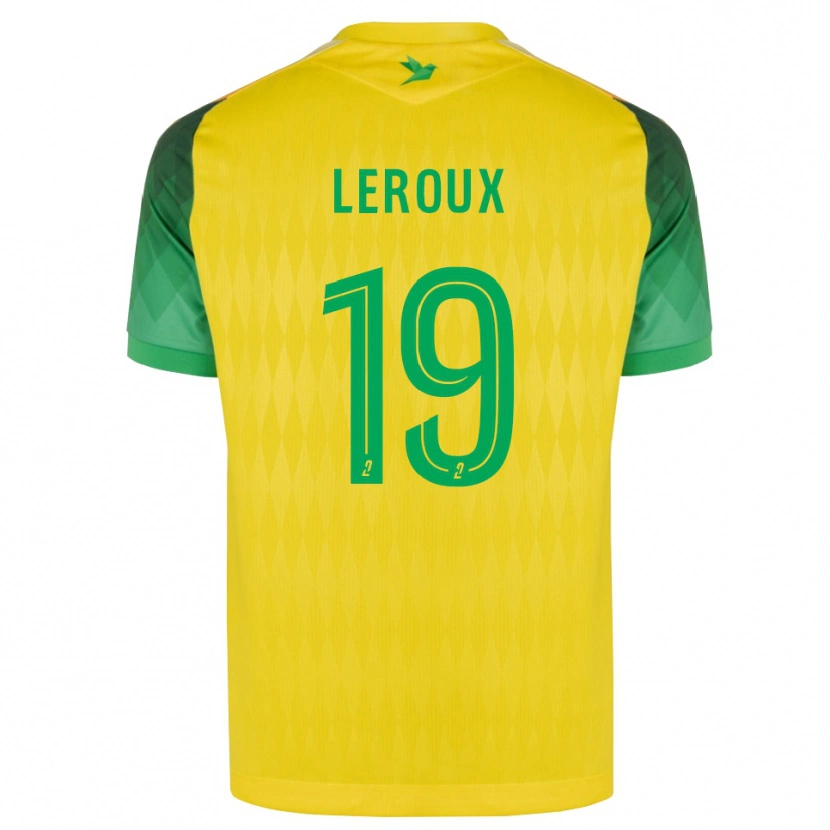 Danxen Homem Camisola Louis Leroux #19 Amarelo Verde Vermelho Principal 2026/27 Camisa Brasil