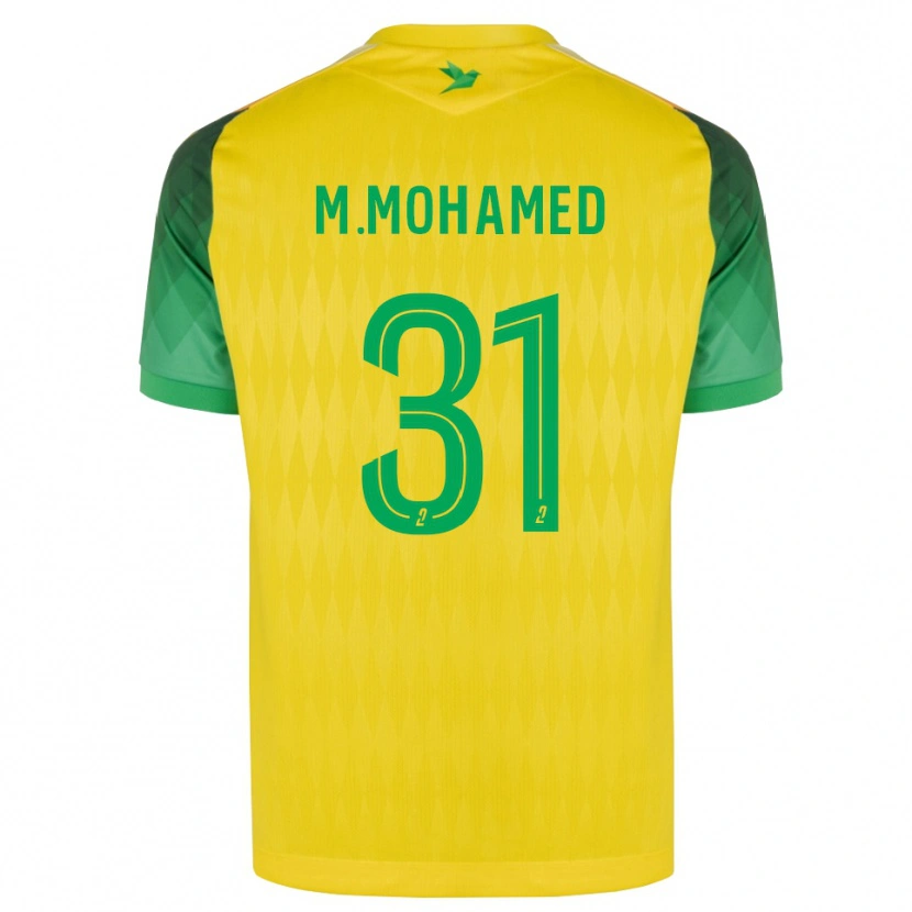 Danxen Homem Camisola Mostafa Mohamed #31 Amarelo Verde Vermelho Principal 2026/27 Camisa Brasil