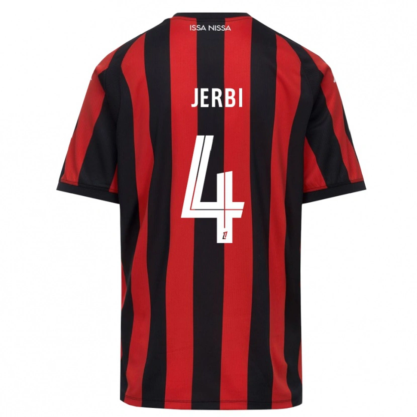 Danxen Homem Camisola Rayan Jerbi #4 Vermelho Preto Branco Principal 2026/27 Camisa Brasil