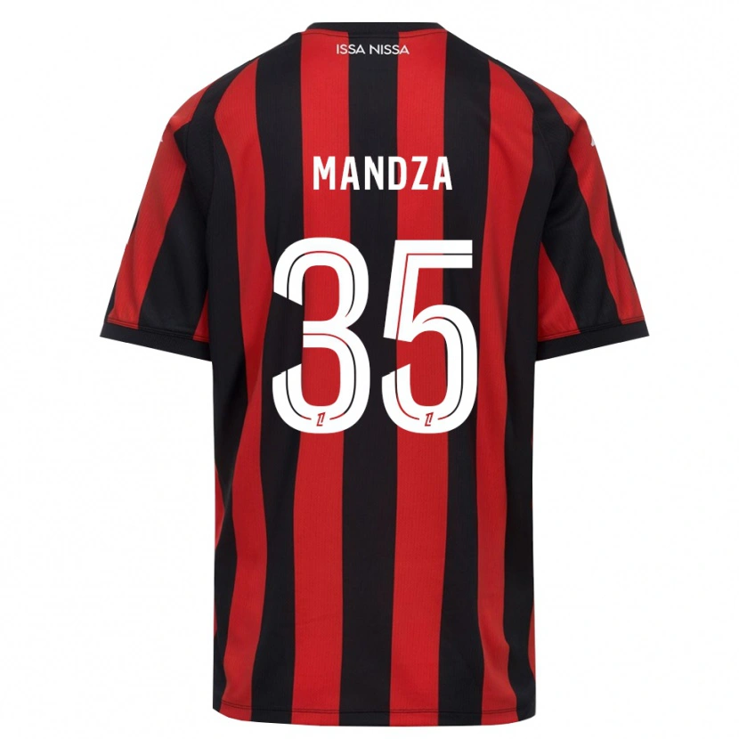 Danxen Homem Camisola Xavier Mandza #35 Vermelho Preto Branco Principal 2026/27 Camisa Brasil