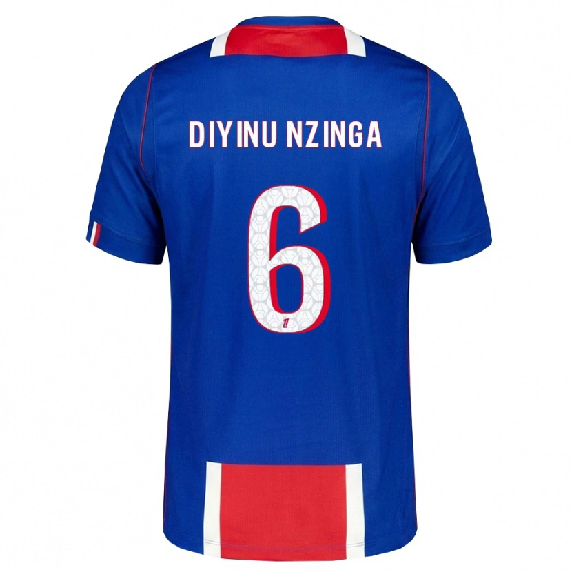 Danxen Homem Camisola Vainqueur Nzinga #6 Vermelho Branco Azul Principal 2026/27 Camisa Brasil