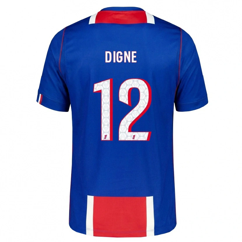 Danxen Homem Camisola Lucas Digne #12 Vermelho Branco Azul Principal 2026/27 Camisa Brasil