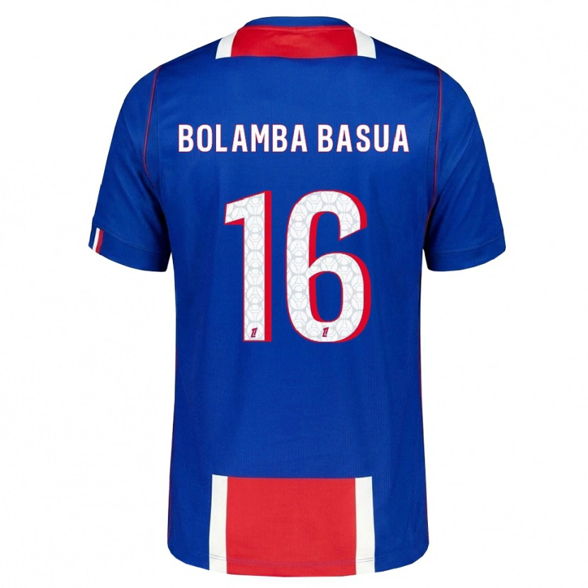 Danxen Homem Camisola Kévin Bolamba Basua #16 Vermelho Branco Azul Principal 2026/27 Camisa Brasil