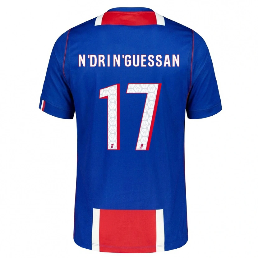 Danxen Homem Camisola Landry N'dri N'guessan #17 Vermelho Branco Azul Principal 2026/27 Camisa Brasil