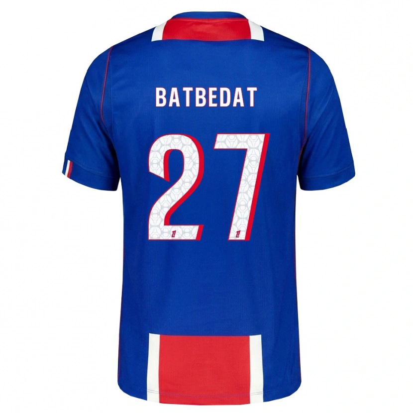 Danxen Homem Camisola Lucas Batbedat #27 Vermelho Branco Azul Principal 2026/27 Camisa Brasil