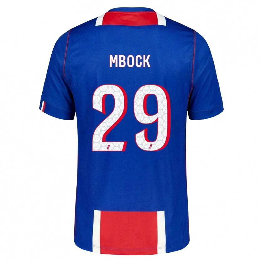 Danxen Homem Camisola Griedge Mbock Bathy #29 Vermelho Branco Azul Principal 2026/27 Camisa Brasil