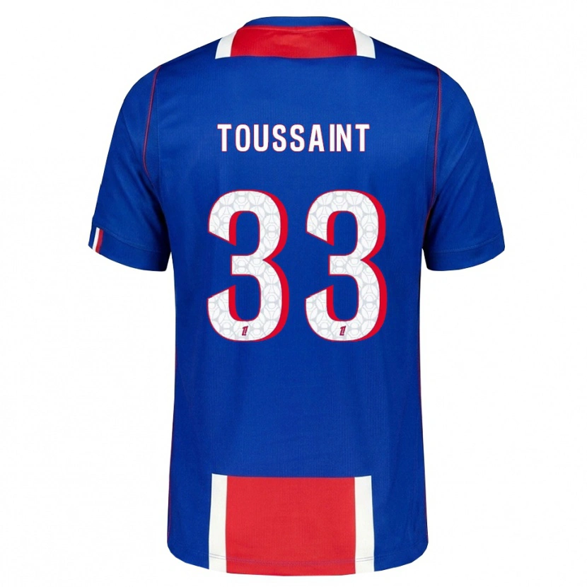 Danxen Homem Camisola Océane Toussaint #33 Vermelho Branco Azul Principal 2026/27 Camisa Brasil