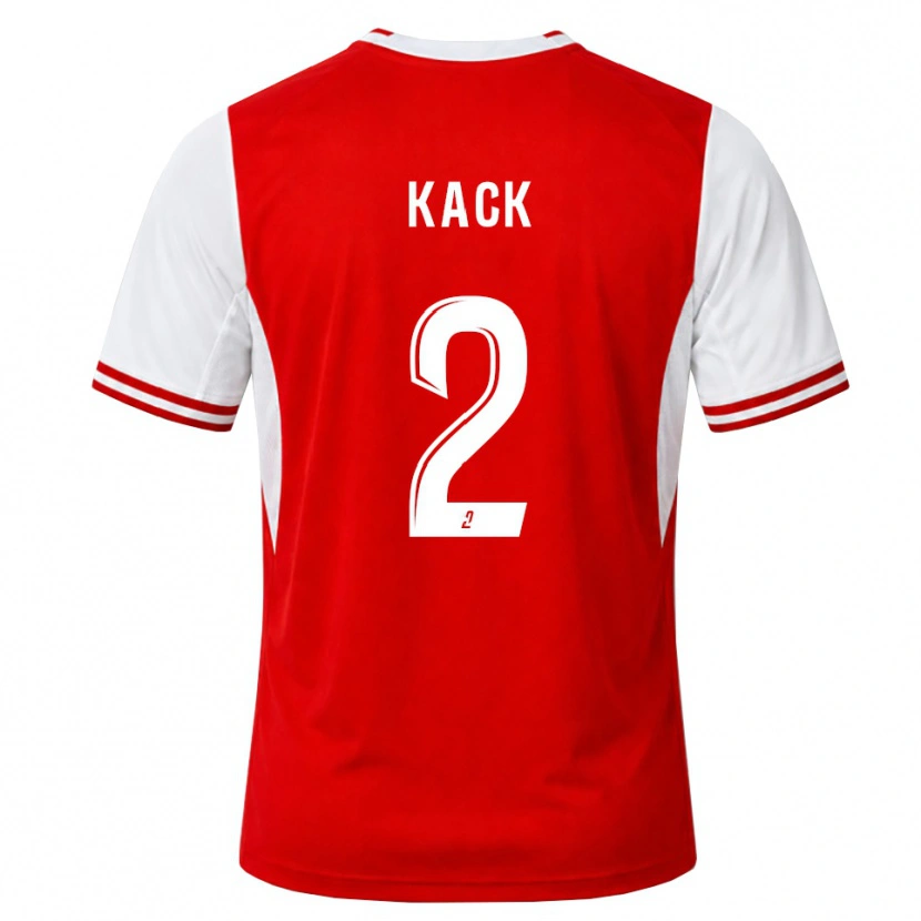 Danxen Homem Camisola Mathilde Kack #2 Vermelho Branco Principal 2026/27 Camisa Brasil