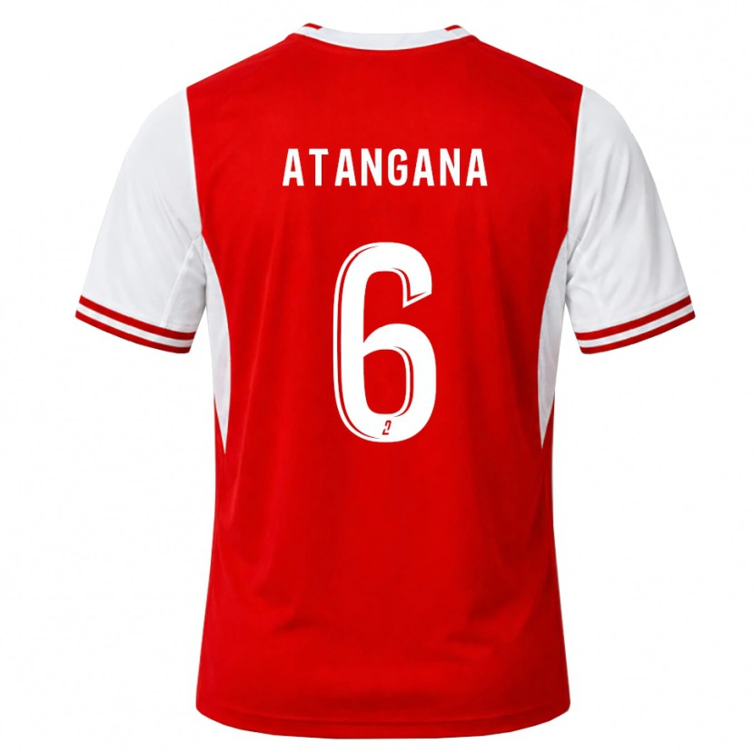 Danxen Homem Camisola Valentin Atangana Edoa #6 Vermelho Branco Principal 2026/27 Camisa Brasil