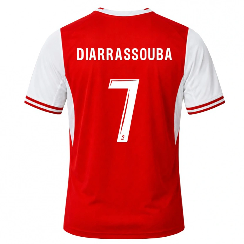 Danxen Homem Camisola Tidiane Diarrassouba #7 Vermelho Branco Principal 2026/27 Camisa Brasil