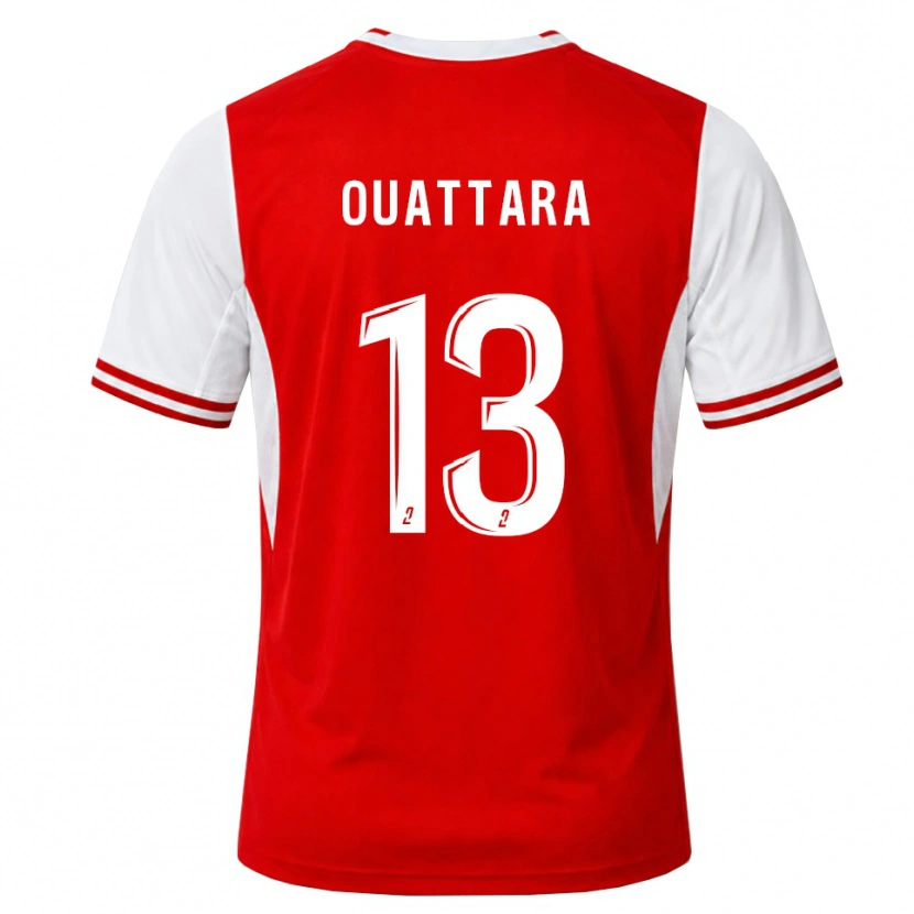Danxen Homem Camisola Abou Ouattara #13 Vermelho Branco Principal 2026/27 Camisa Brasil