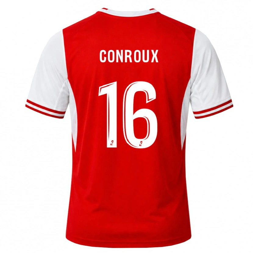 Danxen Homem Camisola Antonin Conroux #16 Vermelho Branco Principal 2026/27 Camisa Brasil