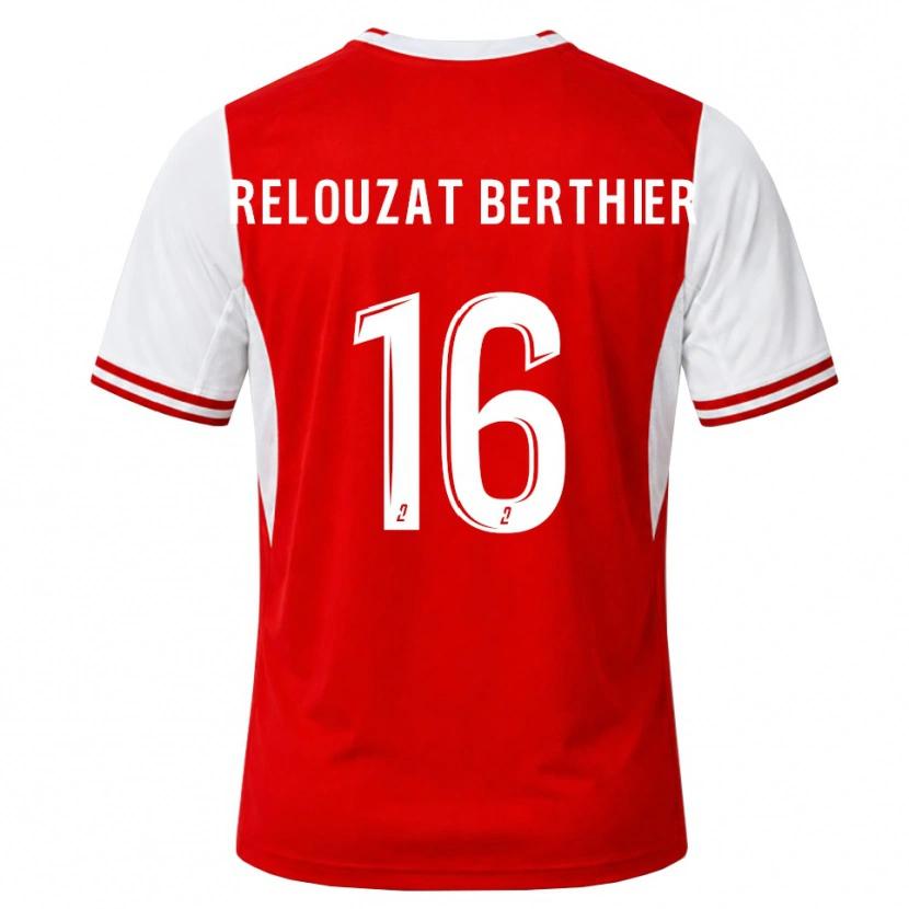 Danxen Homem Camisola Maxime Relouzat Berthier #16 Vermelho Branco Principal 2026/27 Camisa Brasil