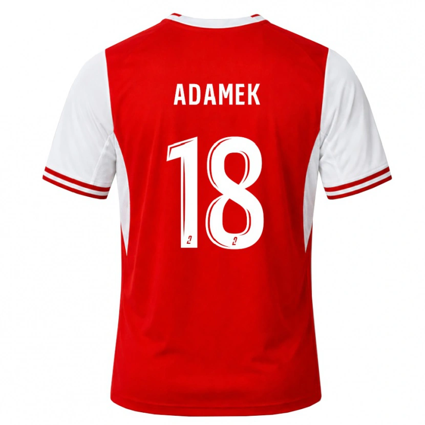 Danxen Homem Camisola Kayla Adamek #18 Vermelho Branco Principal 2026/27 Camisa Brasil