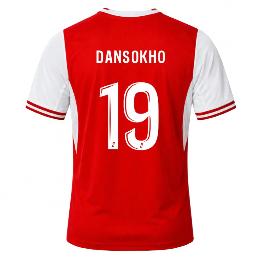 Danxen Homem Camisola Ansoumana Dansokho #19 Vermelho Branco Principal 2026/27 Camisa Brasil