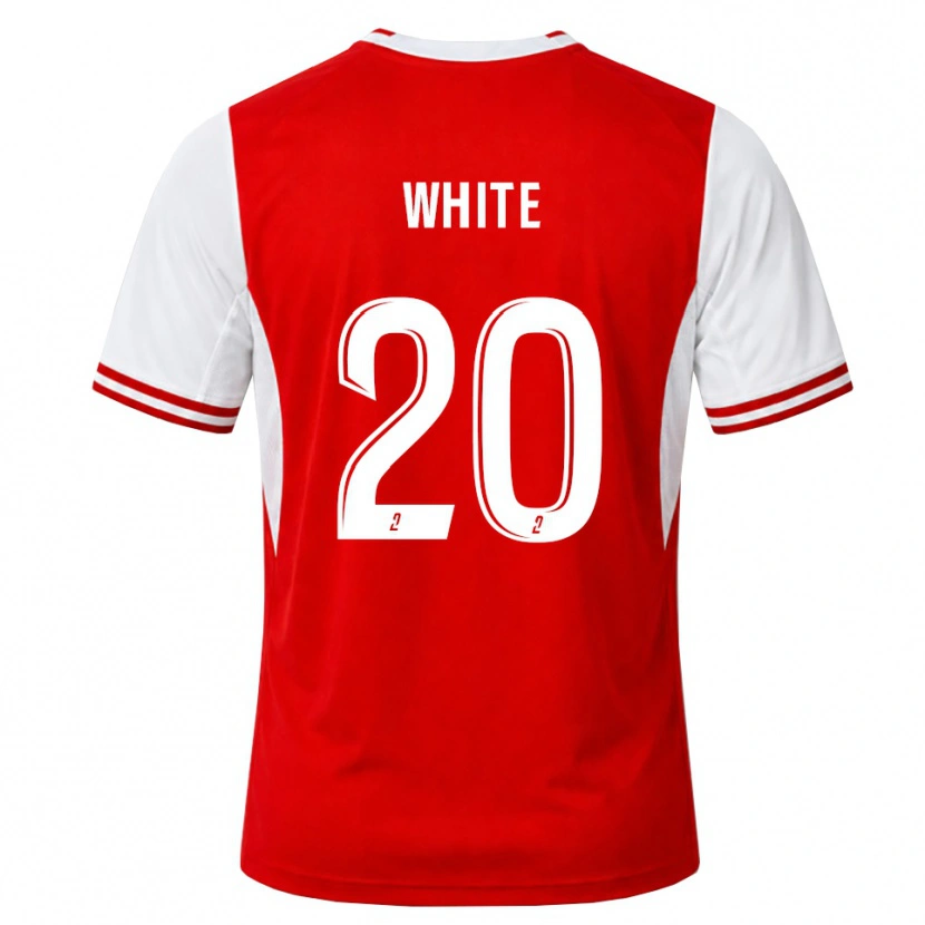 Danxen Homem Camisola Morgan White #20 Vermelho Branco Principal 2026/27 Camisa Brasil